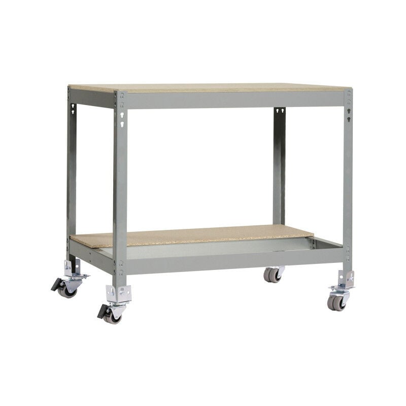 

Simonrack - Banco de trabajo Simonwork con ruedas BT0 95x91x61cm gris/madera