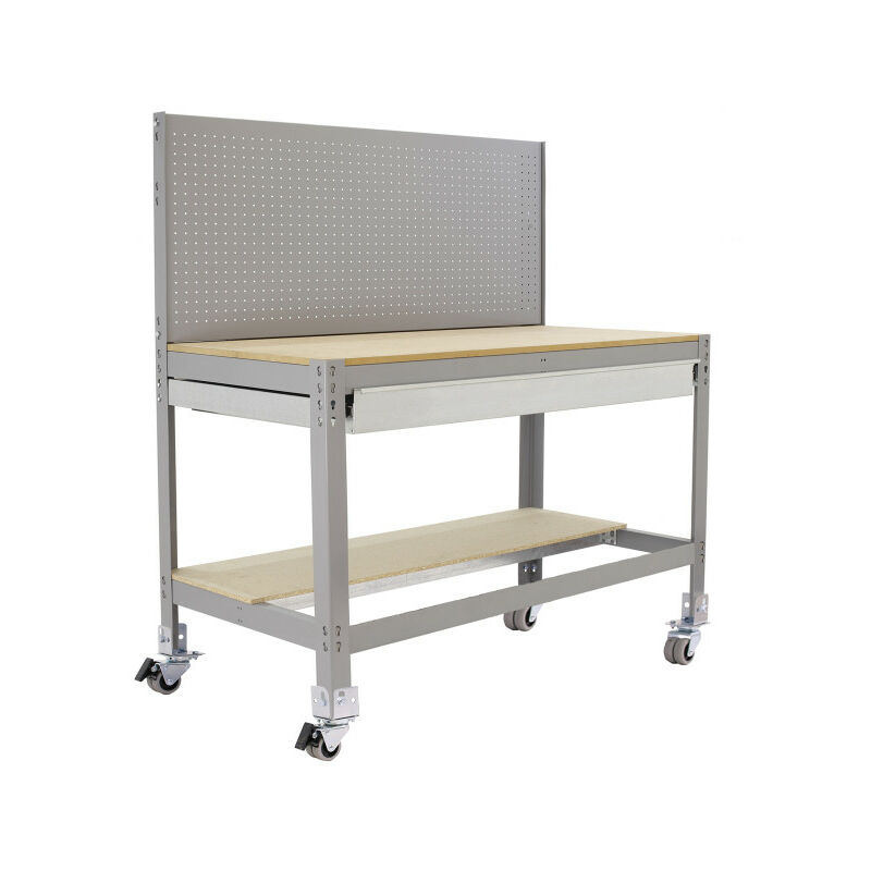

Banco de trabajo Simonwork con ruedas BT2 Box 152x91x61cm gris/madera