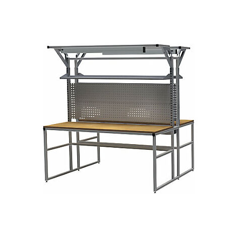 Banco de trabajo workalu® de aluminio con estructura modular 