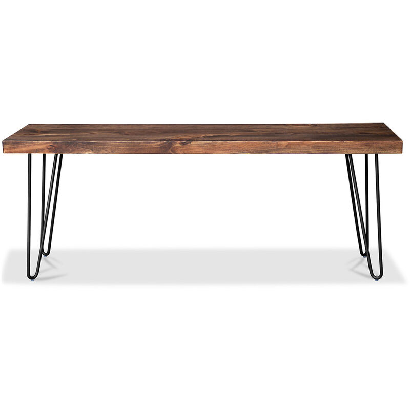 

Banco Design Hairpin Negro Acero, Madera, Metal, Madera