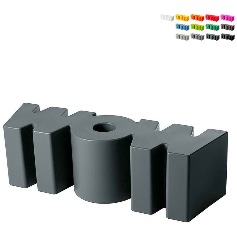 

Banco diseño moderno Wow interiores y jardines | Color: Gris - Slide