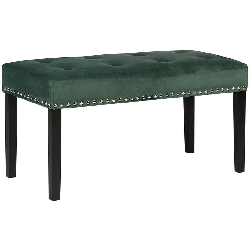 

Banco de terciopelo verde oscuro 102 cm YORKTON