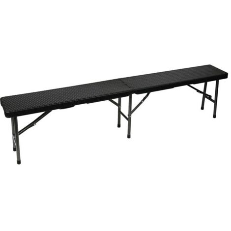 Banco flexible - Imitación ratán - 180 x 25 x 43 cm