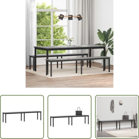 Banco gris -  Banco Gris Sonoma 200 x 35 x 45 cm Madera de ingeniería