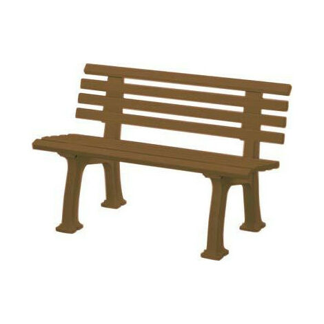 Banco Ibiza Garden 2 asientos de longitud de 1200 mm de marrón
