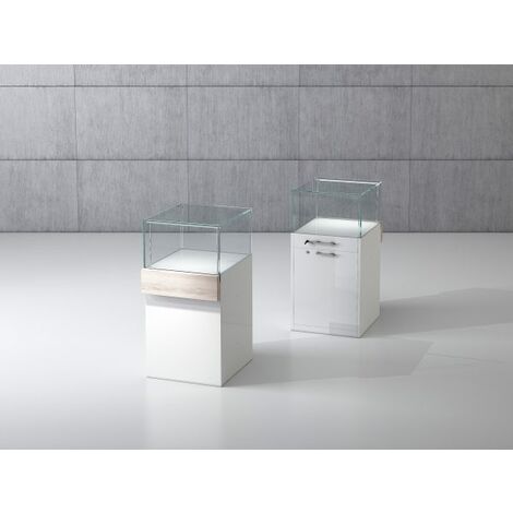 Banco In Legno con Teca In Cristallo Temperato 50 x 53 x 100 cm QF/5B