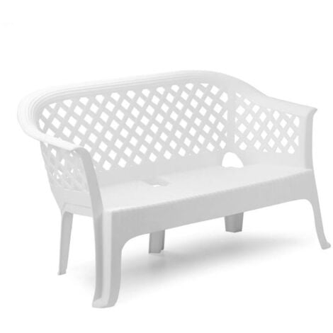 PROGARDEN BANCO LARIANA BLANCO 134X72X76 CM