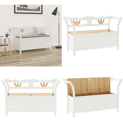 Banco madera maciza abeto blanco 107x45x75,5 cm - Banco de abeto - Banco de madera maciza