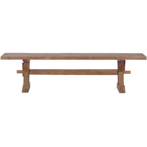 Banco Madera Reciclada 180X38X45 Natural