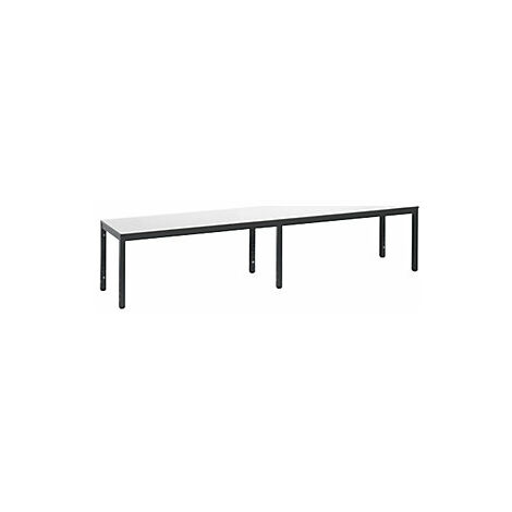 Banco para vestuarios COMFORT  asiento de HPL  longitud 1960 mm