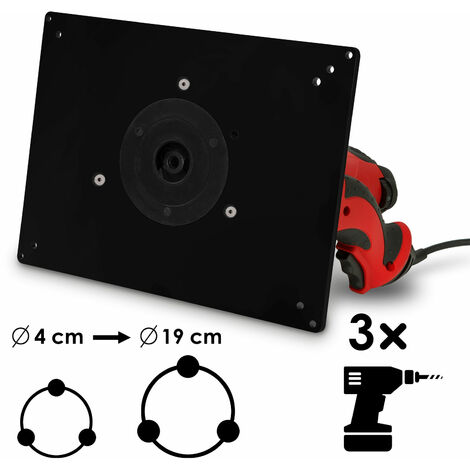 Tavolo da lavoro 810x610mm, altezza tavolo 880mm, spessore tavolo 36mm, 2x stop, attacco di aspirazione, attacco universale EBERTH Banco per fresatrice