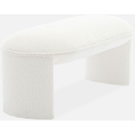 Banco pie de cama estilo borreguito