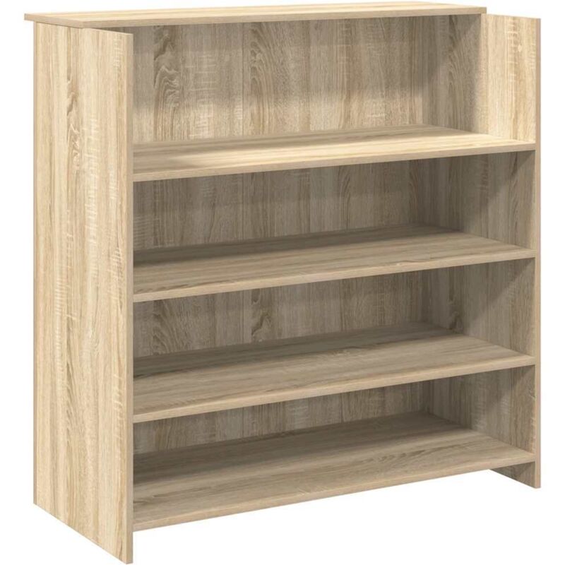 Vidaxl Banco Reception Rovere Sonoma 100x50x103,5 Cm Legno Multistrato