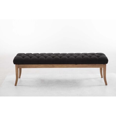 Banco Recibidor Ramses En Tela & Madera Clara Gris oscuro 150 cm