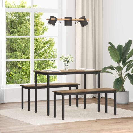 Banco Roble Artesanal 110 x 35 x 45 cm Madera de ingeniería