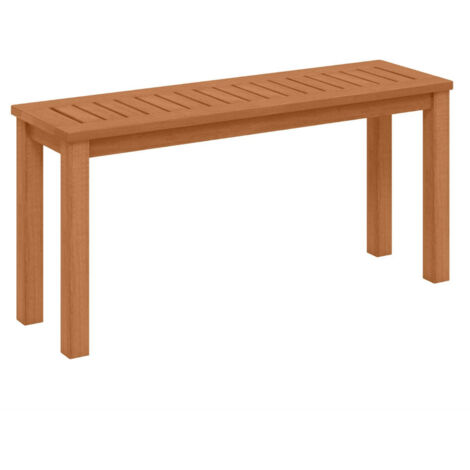Banco rústico de madera maciza 100 x 30 x 47 cm confort duradero estilo vintage ambiente acogedor madera natural 200010576