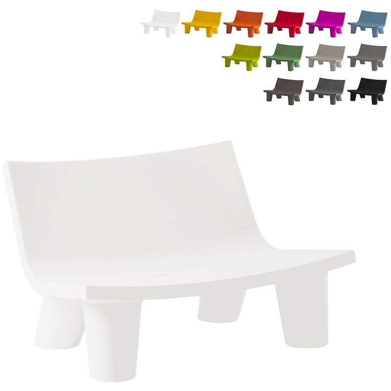 

Banco de diseño interior y exterior Low Lita Love | Blanco - Slide