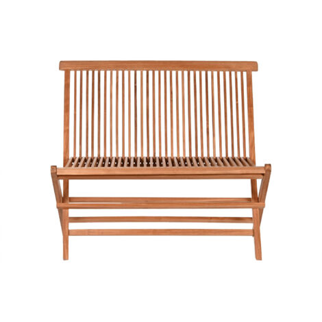 Banco Teca 100X45X90 Plegable Natural Marron