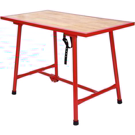 Banco trabajo Mesa taller 120x62,5cm Banco taller Mesa bricolaje Plegable Uso doméstico Profesional
