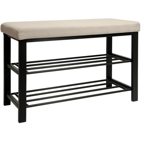 Banco Zapatero - 81x32x46 Estante para Zapatos con Asiento - Banqueta Recibidor