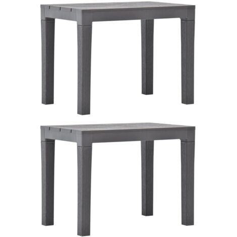 2x Bancs de Jardin Plastique Patio Terrasse Extérieur Multicolore vidaXL