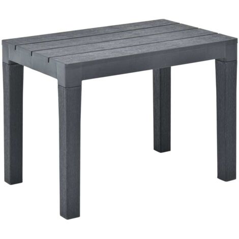 Bancs de jardin  Banc extérieur  Banquette de jardin 2 pcs Anthracite Plastique