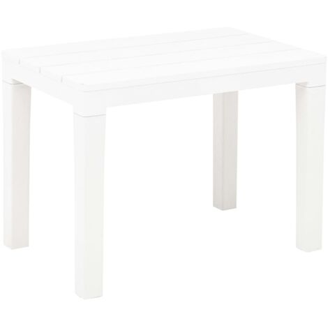 Bancs de jardin  Banc extérieur  Banquette de jardin lot de 2 Blanc Plastique