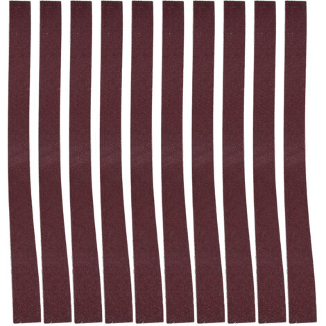 Banda abrasiva para lijadora de banda 760x25mm - 10 piezas con granos de óxido de aluminio (100)