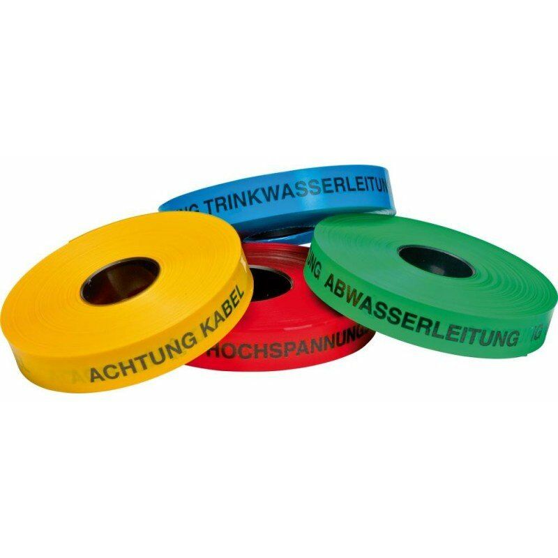 Neutrale Produktlinie - New-Cinta de advertencia de la vía del tren 250mtr. Achtung LWL-Kabel