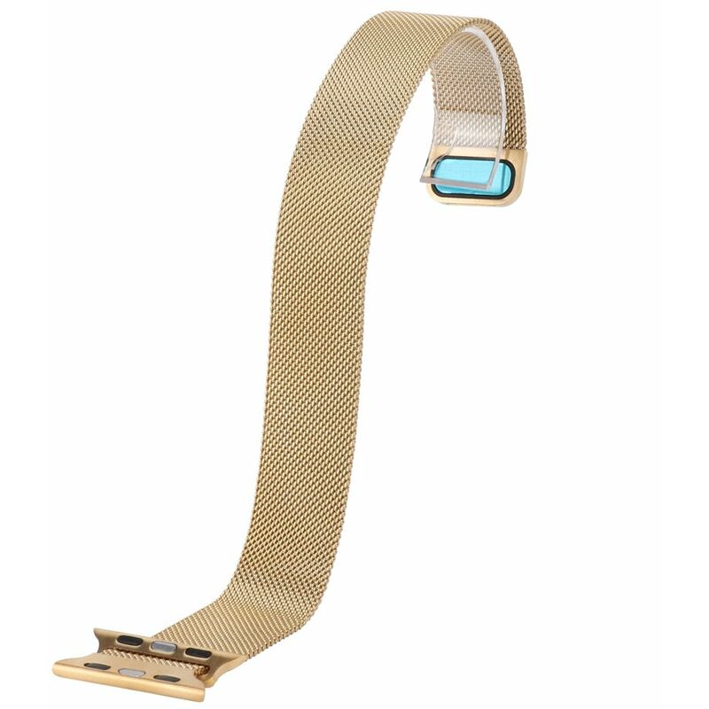 

Banda de bucle de metal para iOS Watch Series 1/2/3/4 Reemplazo de correa de muneca de acero inoxidable para iOS Watch Pulseras sin tornillos,Oro