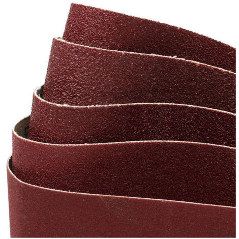 Banda de lija de 100 x 915 mm, bandas de lija mixtas (2x grano 60/80/120/180/240/320) para lijadoras de banda (12 piezas)