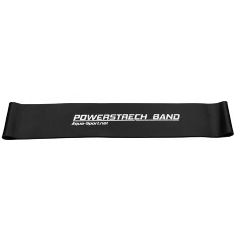 Banda de resistencia mini Aqua-Sport Powerstrength de 0,9 mm, color negro, modelo AS6754.