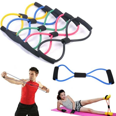 LUXTRI Banda de resistencia light banda elástica de látex fitness cinta  entrenamiento ejercicios