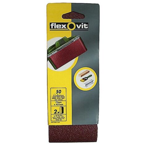 BANDA LIJA MADERA P- 80 75X457MM BLISTER 2