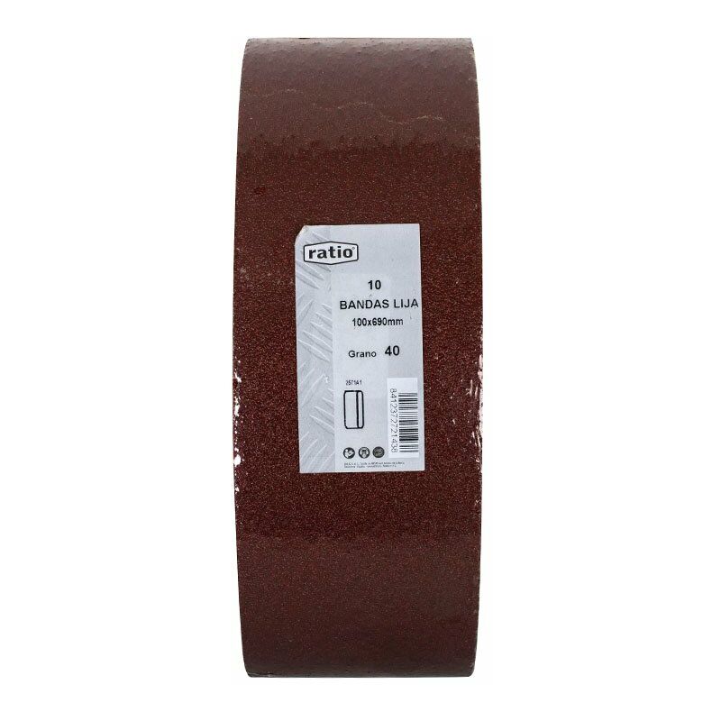 

10 BANDAS LIJA 100X690MM.GR.120 - Ratio