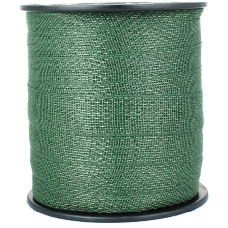 AMAHORSE Banda VERDE per recinzione elettrica superior con 6 conduttori 2 cm in rotolo da 200 mt