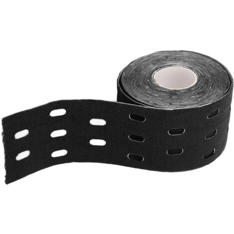 Bandage adhésif élastique perforé pour soutien musculaire, épaule, poignet, cheville, noir