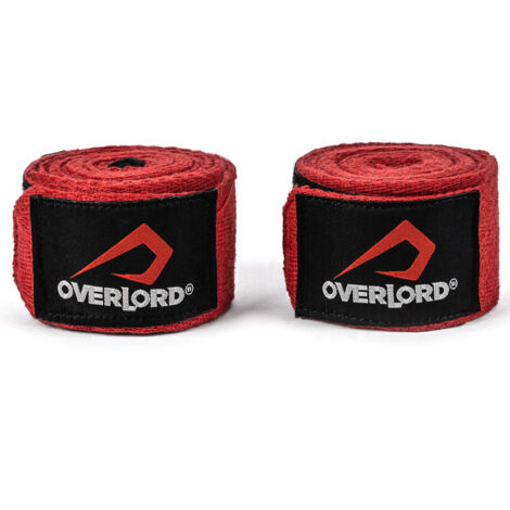 Bandage de boxe Overlord 450 cm rouge