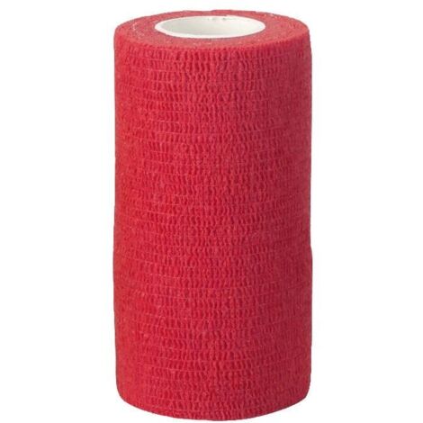 Bandage pour griffes Vetlastic, rouge, 10 cm, auto-adhésif