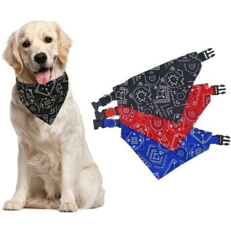Bandanas pour animaux de compagnie Foulards triangulaires pour chien pour chiot de petite à moyenne taille - 3 pièces