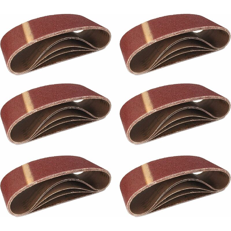 

Bandas abrasivas de tela │ 5 piezas │ 100 x 610 mm │ Mixpack (1 x grano 40/60/80/120/180 cada una) │ para lijadoras de banda │ Papel abrasivo │ Juego