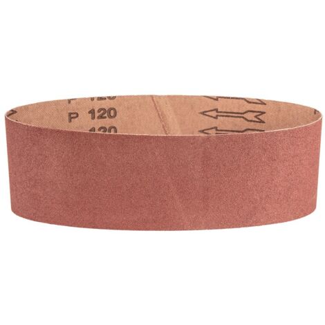Bandas de lija Graphite K120 - 75x533 mm (3 uds.) - para madera, metal y plástico