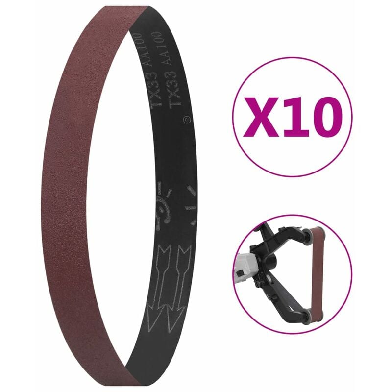 

Bandas de lijar 10 unidades P80 40x760 mm