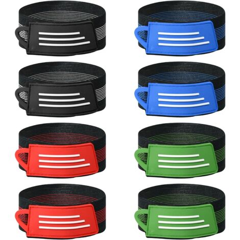 Bandas reflectantes y clips para culotes de ciclismo, culotes de ciclismo elásticos, banda reflectante para salidas nocturnas × 8