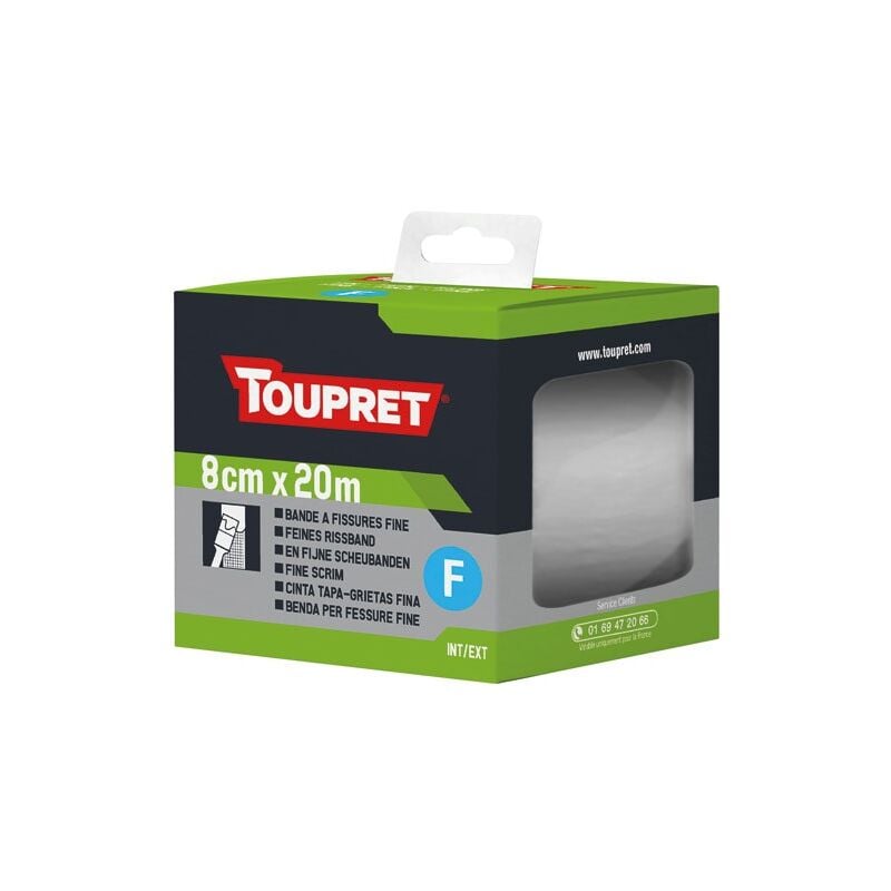 Bande à fissures fine 8cmx20m - Toupret