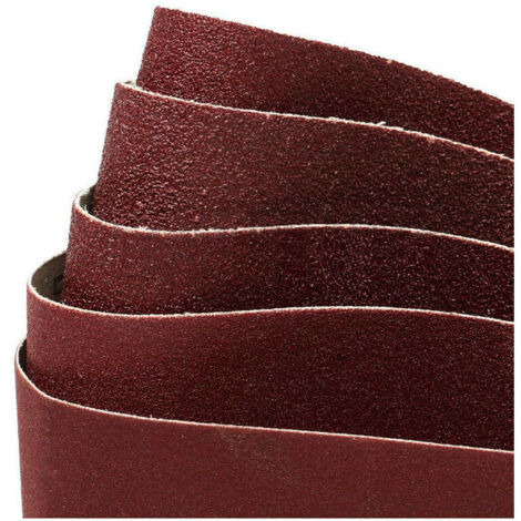 Bande Abrasive 100 x 915 mm,Bandes Abrasives Mixte (2x Grain 60/80/120/180/240/320) pour Ponceuses à Bande（12 Pièces）