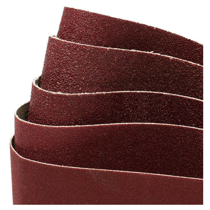 Bande Abrasive 100 x 915 mm,Bandes Abrasives Mixte (2x ​Grain 60/80/120/180/240/320) pour Ponceuses à Bande(12 Pièces)