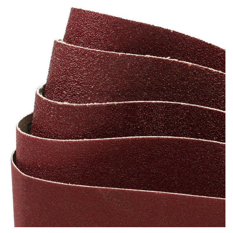 Bande Abrasive 100 x 915 mm,Bandes Abrasives Mixte (2x Grain 60/80/120/180/240/320) pour Ponceuses à Bande(12 Pièces)