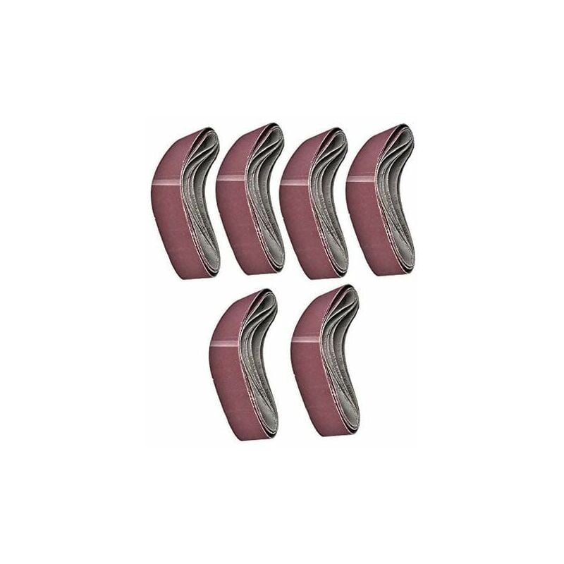 SNQ - Bande Abrasive 6 Pièces GXK51-B, Bande Abrasive sans Fin 915 100mm 60/80/100/120/150/180
