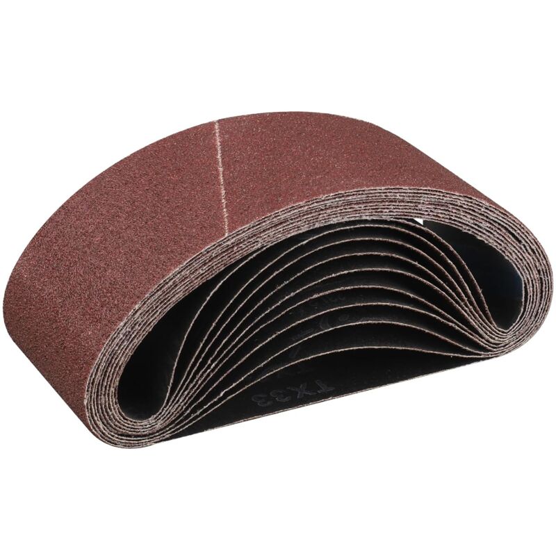 Bande Abrasive 75x 457 mm,10PCS 60 grain Ensemble de Bandes Abrasives